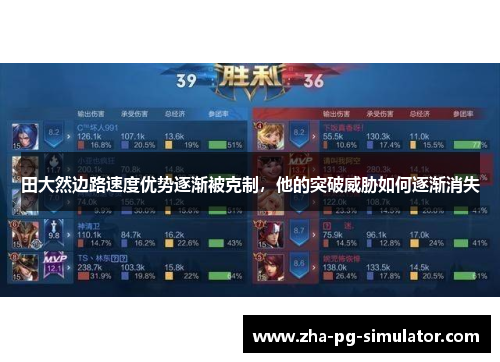 田大然边路速度优势逐渐被克制，他的突破威胁如何逐渐消失